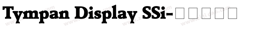 Tympan Display SSi字体转换
